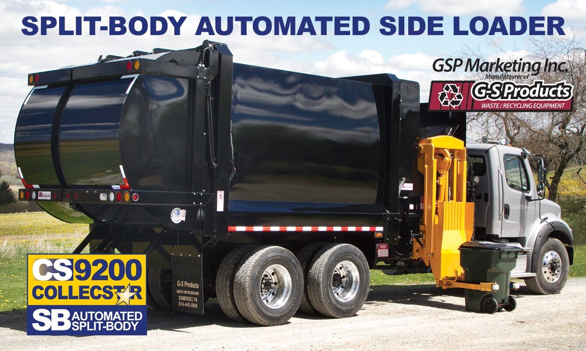 G-S Products CollecStar CS9200SB  Split Body Side Loader, 28 to 32 Yd